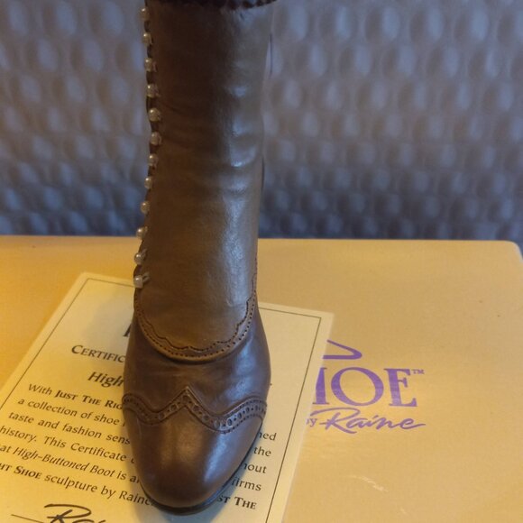 Just The Right Shoe  By Raine High Button Boot  Mini Figurine 25034 - Picture 4 of 9